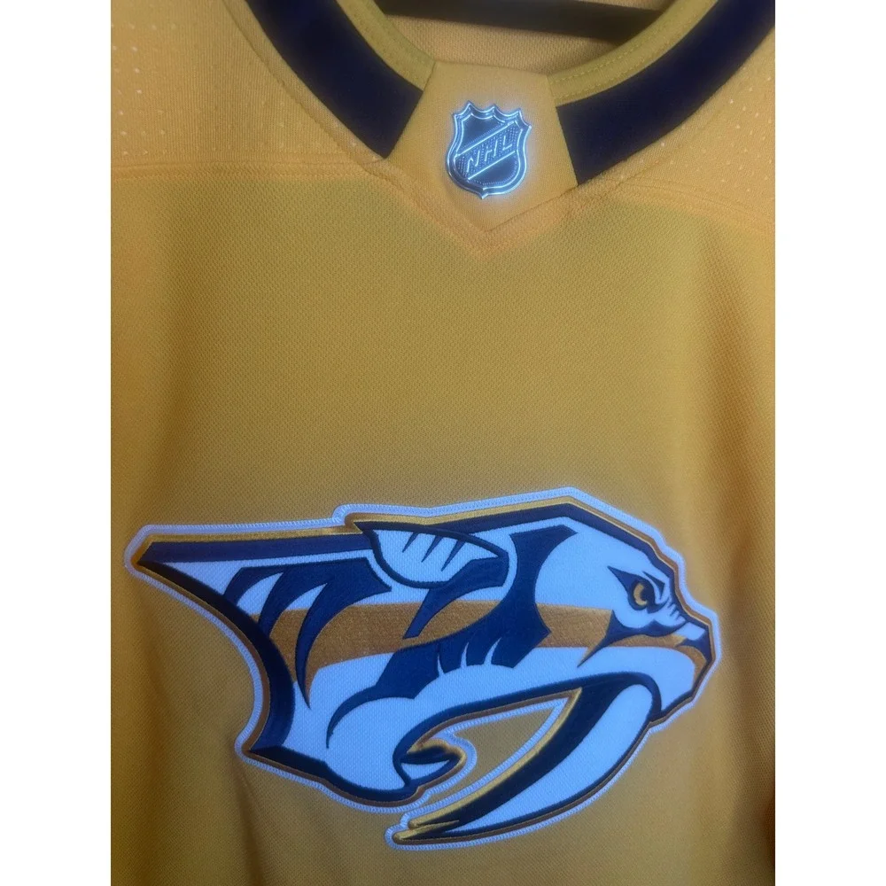 Nashville Predators Adidas NHL Jersey Size 54‎ Yellow Tennessee Hockey